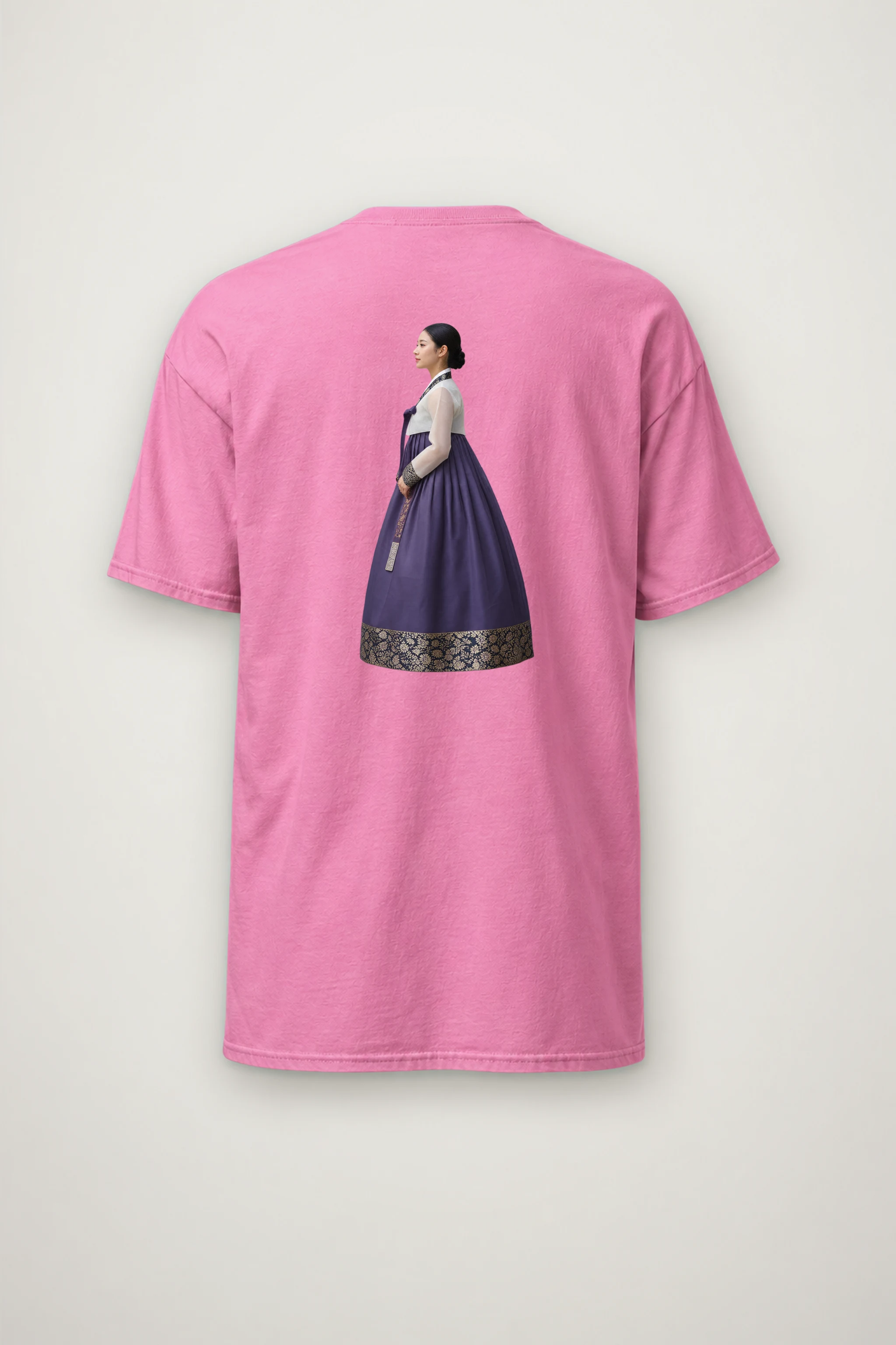 "Gold Botanical Brocade" Heavyweight Unisex Crewneck T-shirt