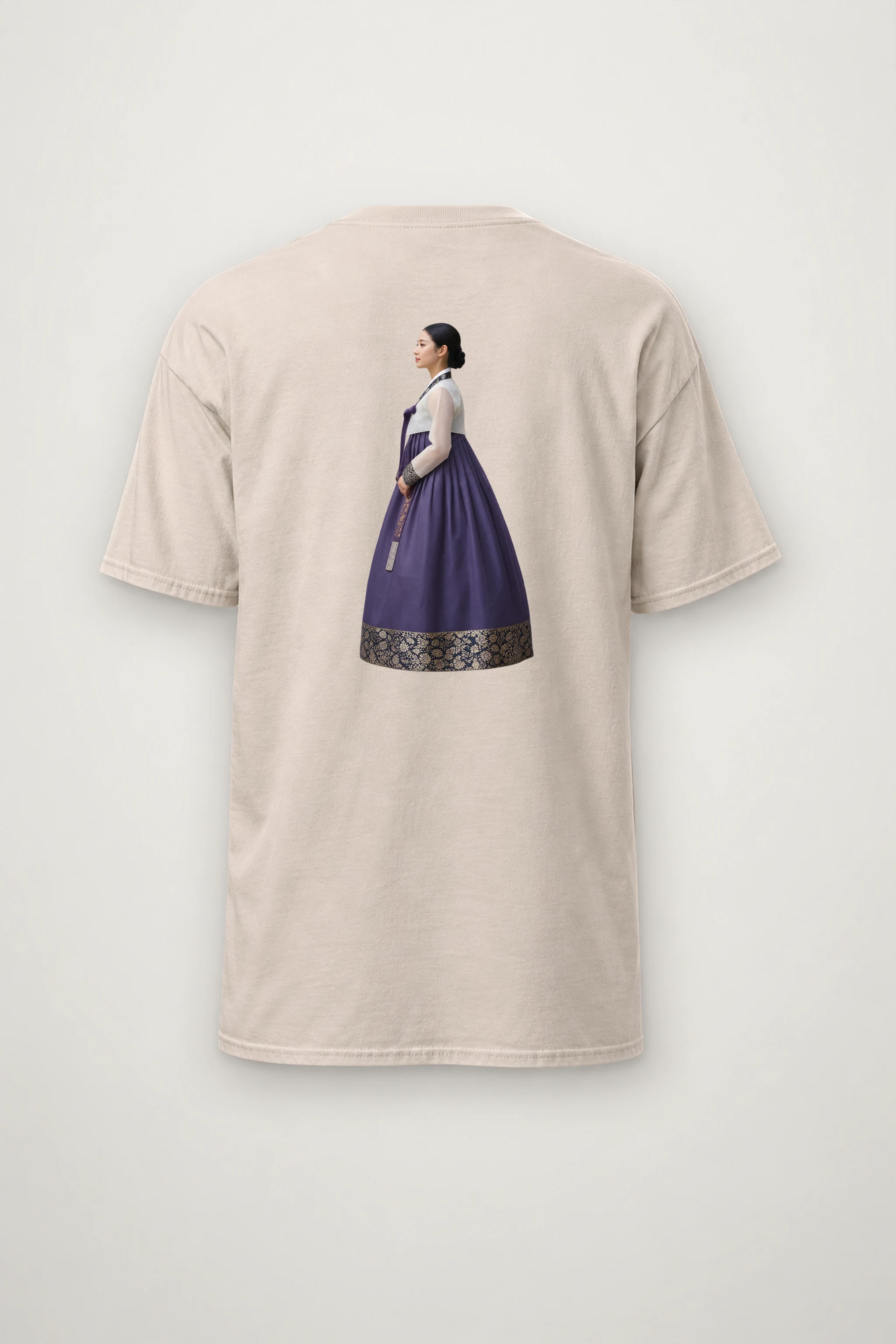 "Gold Botanical Brocade" Heavyweight Unisex Crewneck T-shirt