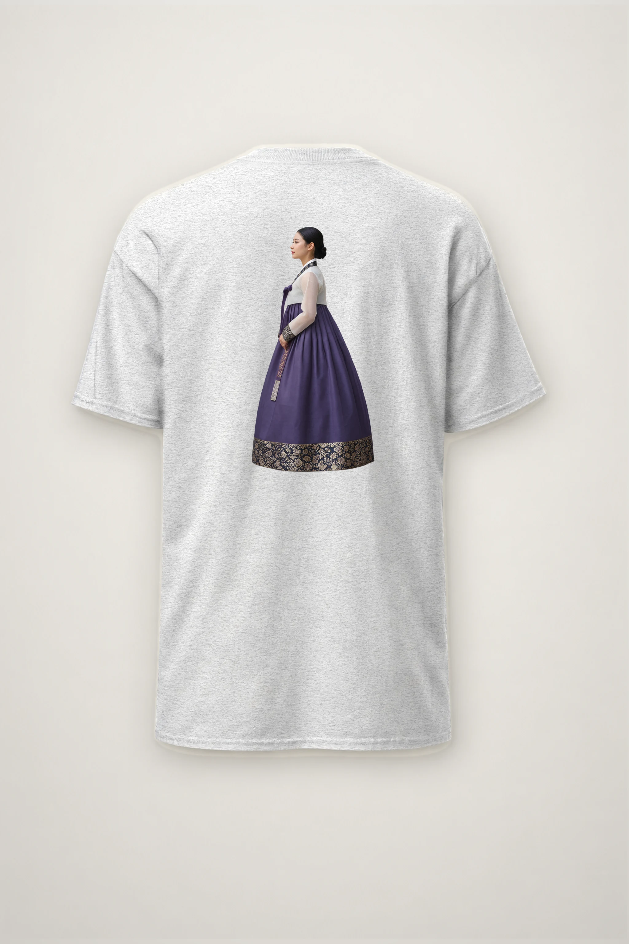 "Gold Botanical Brocade" Heavyweight Unisex Crewneck T-shirt