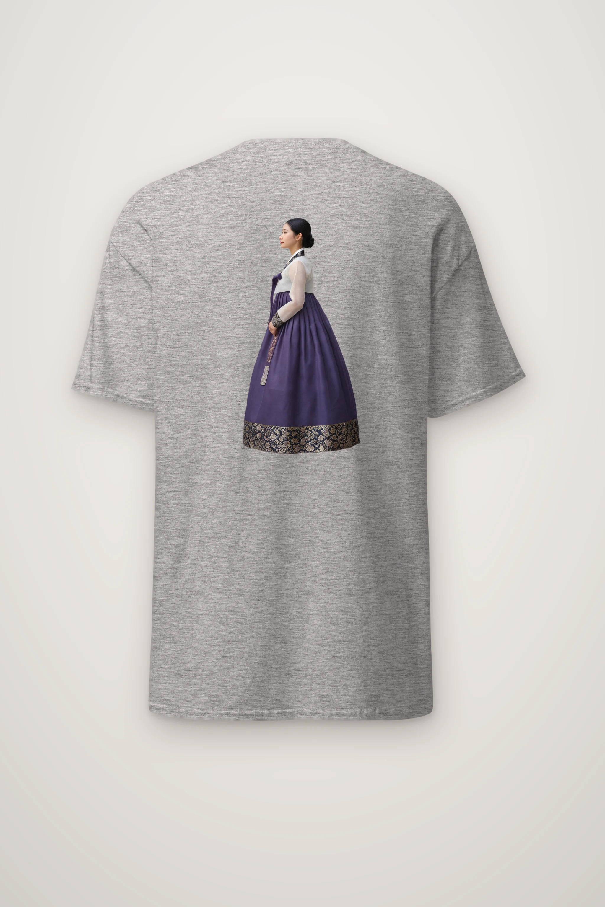 "Gold Botanical Brocade" Heavyweight Unisex Crewneck T-shirt