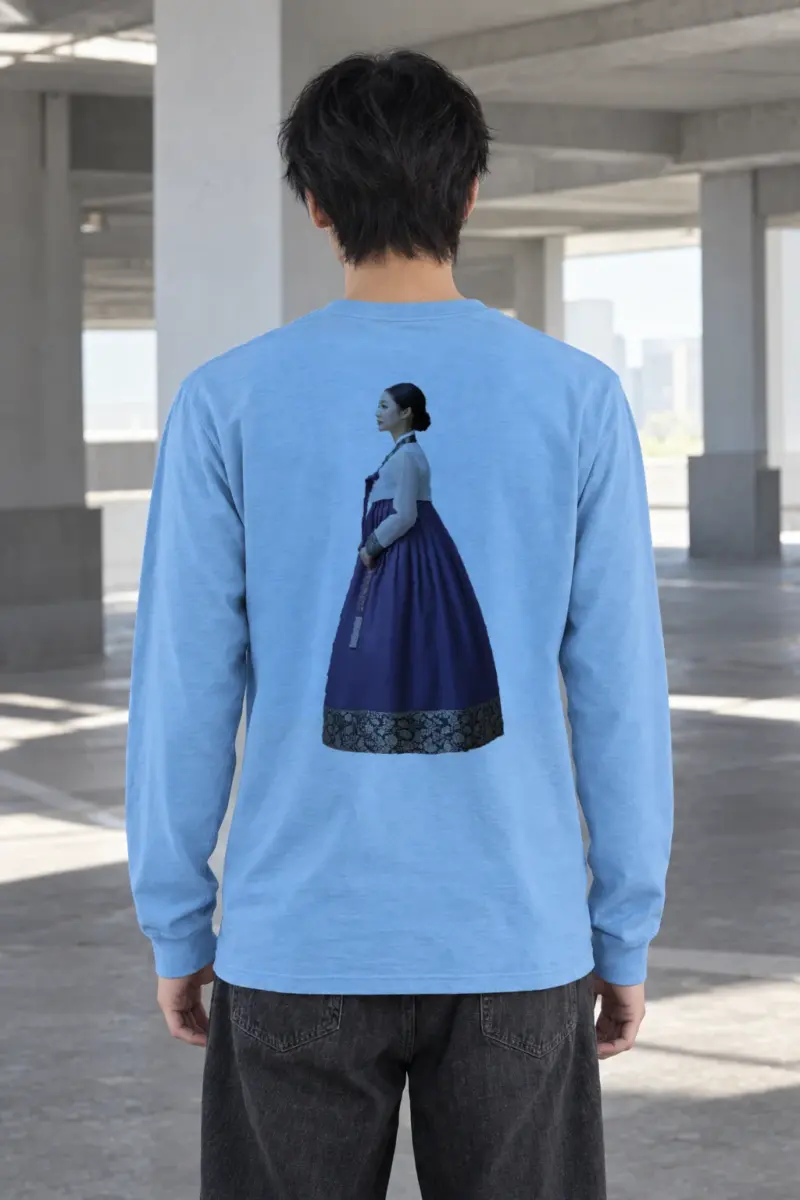 "Gold Botanical Brocade" Unisex Longsleeve T-shirt