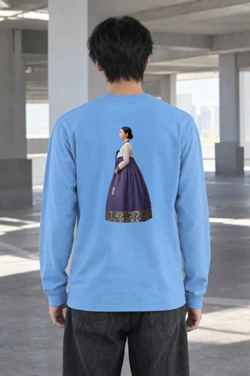 "Gold Botanical Brocade" Unisex Longsleeve T-shirt