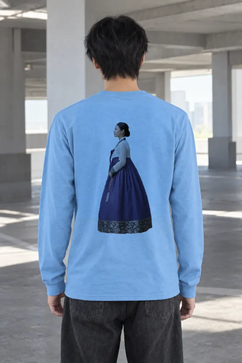 "Gold Botanical Brocade" Unisex Longsleeve T-shirt