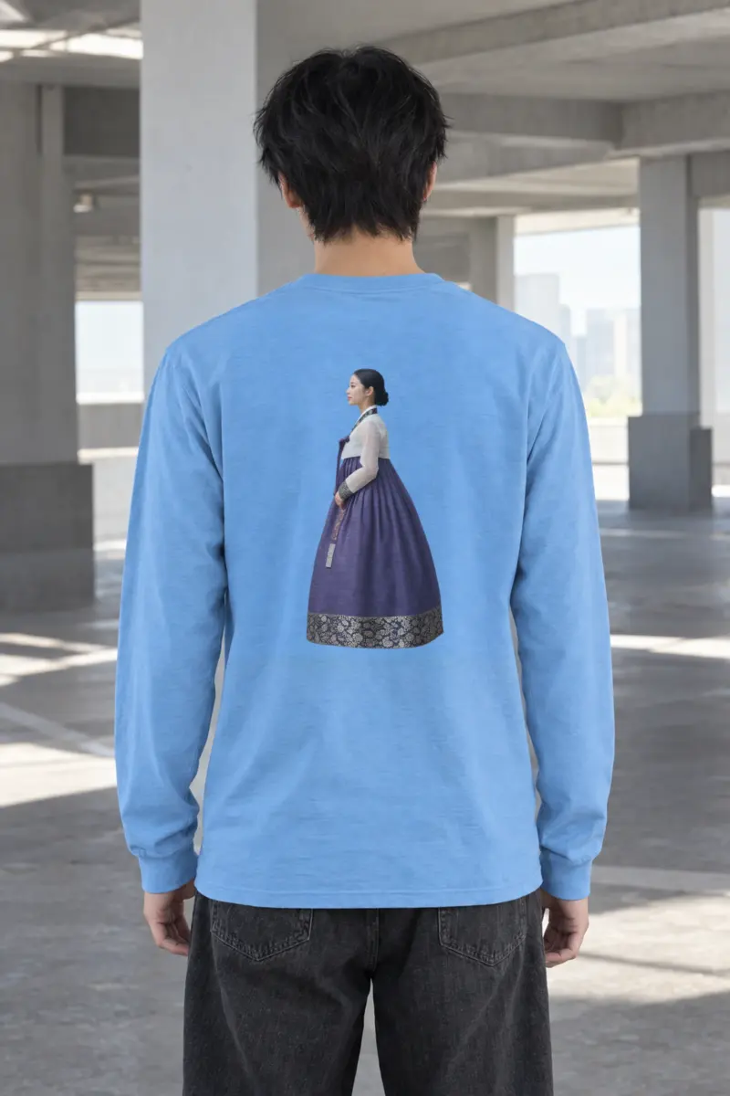 "Gold Botanical Brocade" Unisex Longsleeve T-shirt