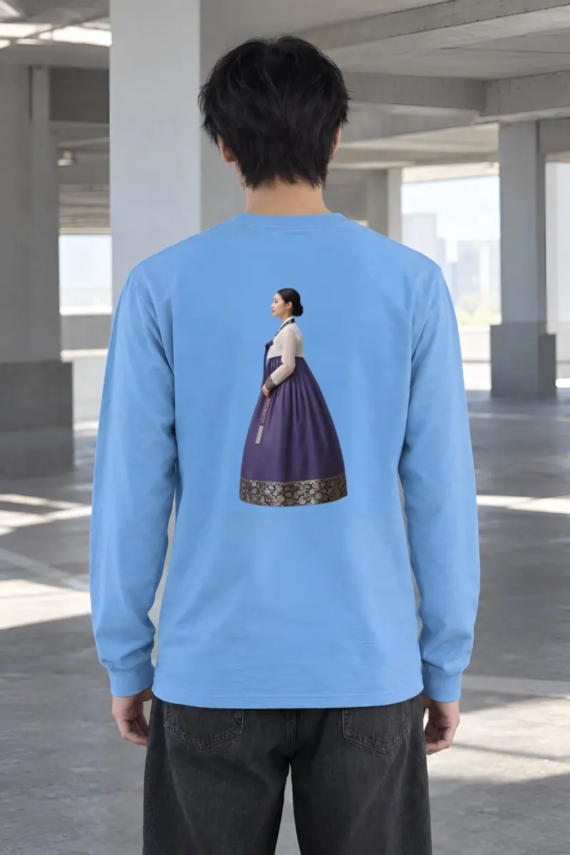 "Gold Botanical Brocade" Unisex Longsleeve T-shirt