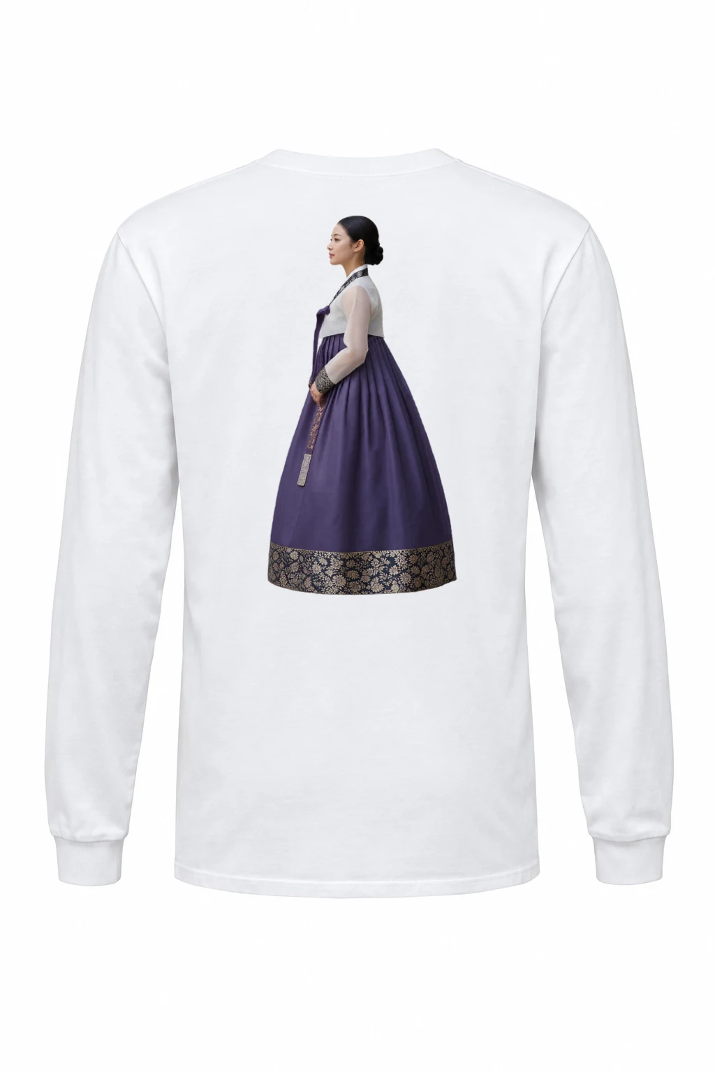 "Gold Botanical Brocade" Unisex Longsleeve T-shirt | Gildan 2400