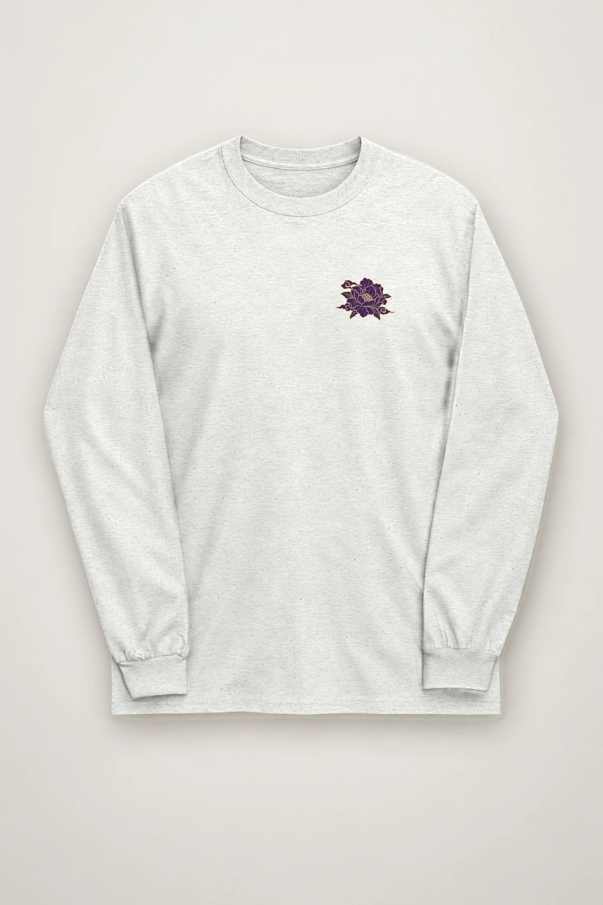 "Gold Botanical Brocade" Unisex Longsleeve T-shirt