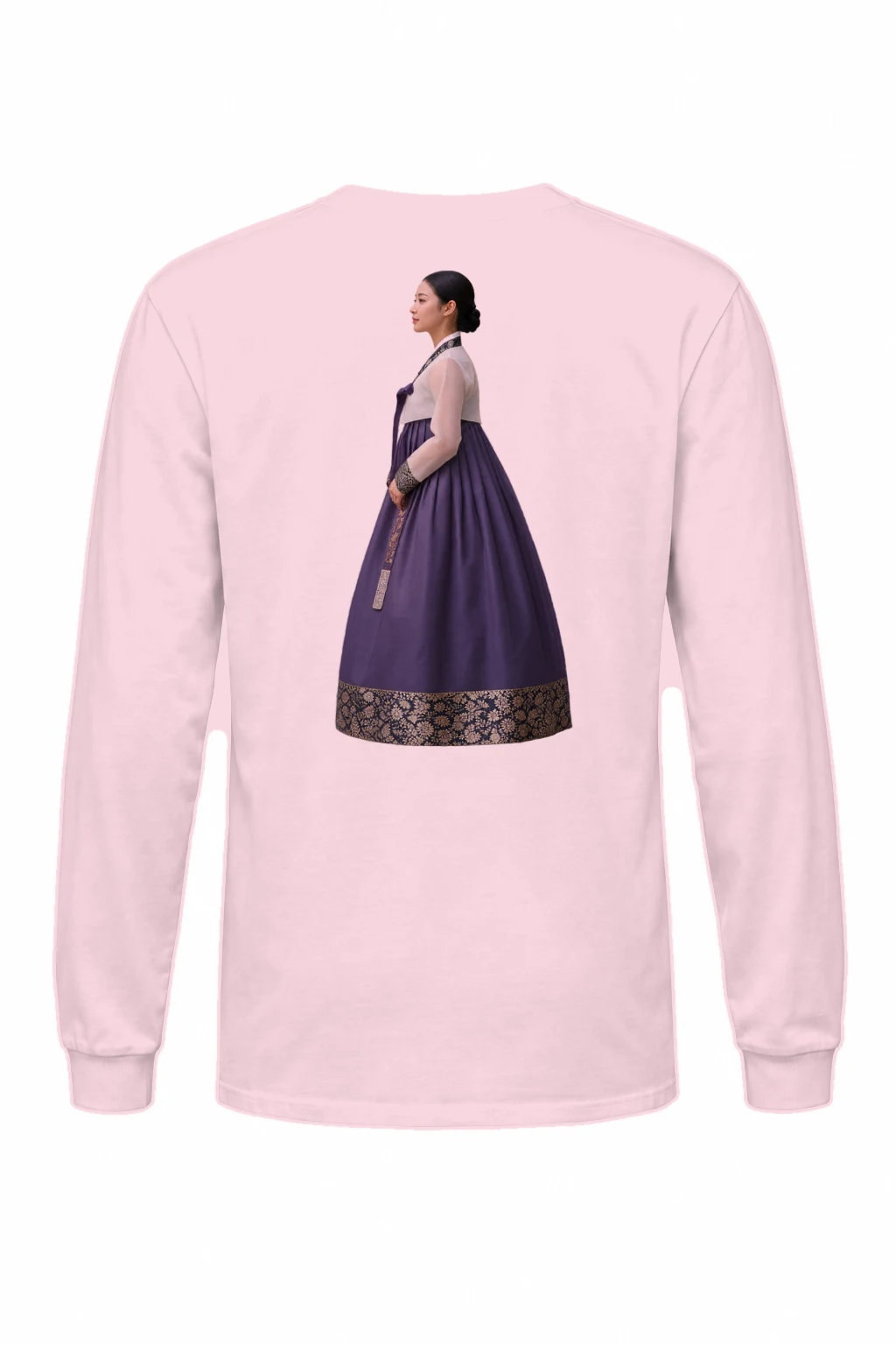 "Gold Botanical Brocade" Unisex Longsleeve T-shirt | Gildan 2400