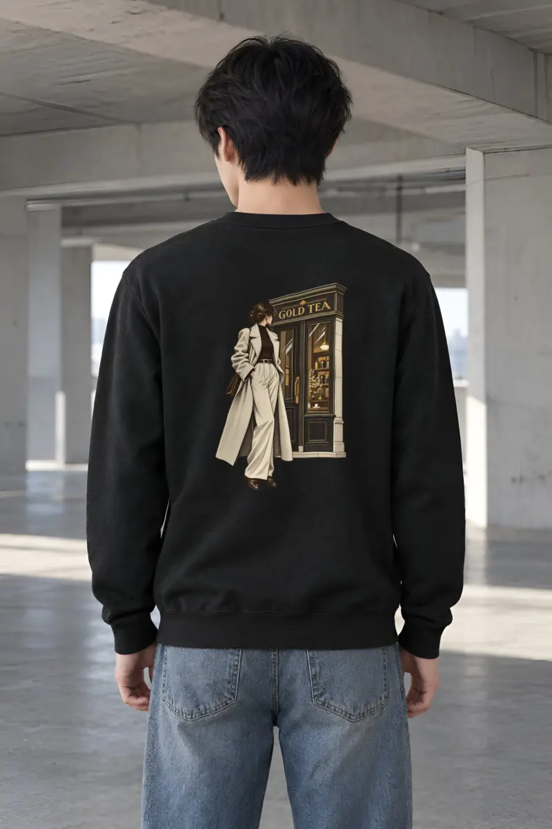 "Gold Tea Arrival" Heavy Blend Unisex Crewneck Sweatshirt
