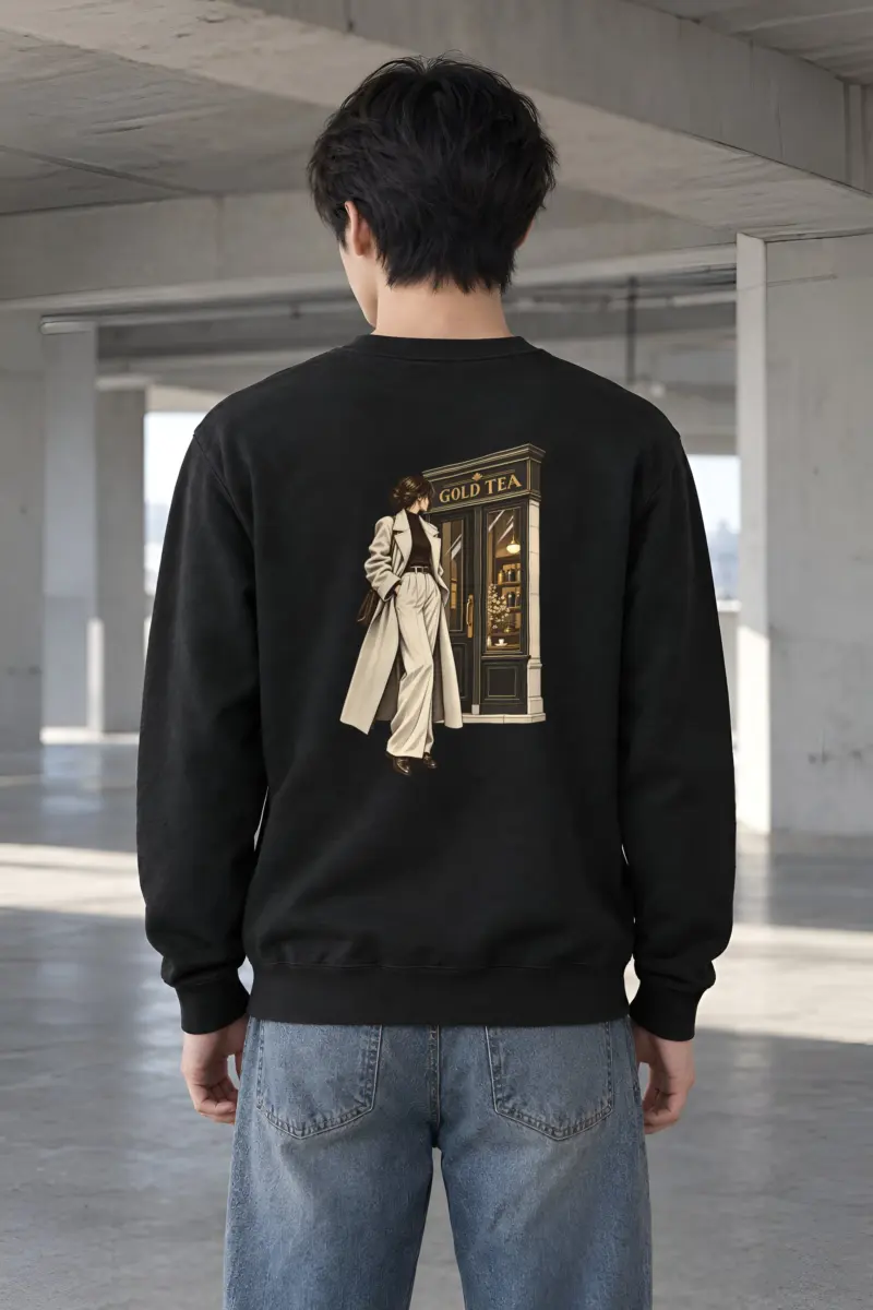 "Gold Tea Arrival" Heavy Blend Unisex Crewneck Sweatshirt