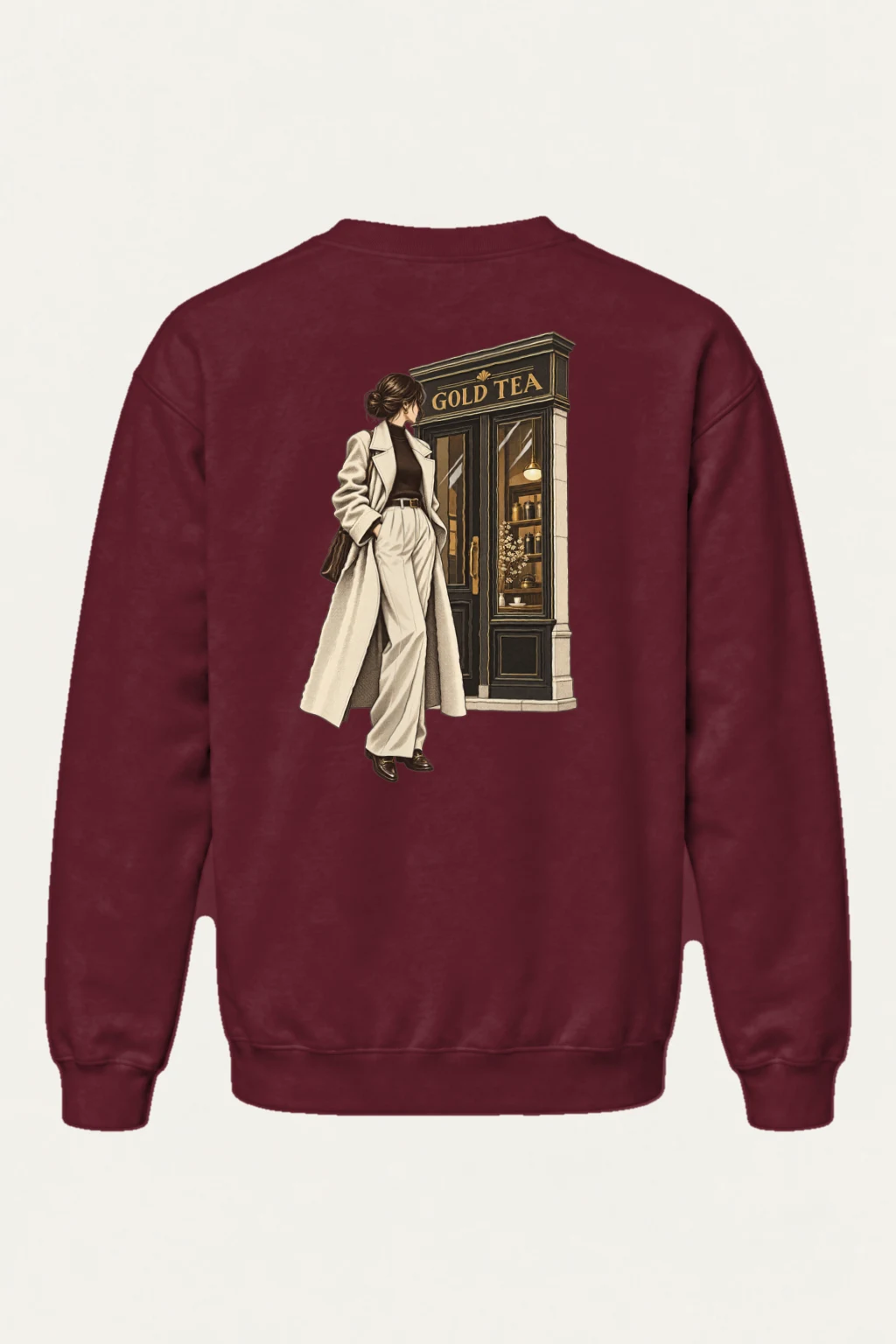 "Gold Tea Arrival" Heavy Blend Unisex Crewneck Sweatshirt | Gildan 18000