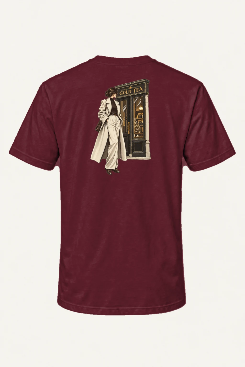 "Gold Tea Arrival" Heavyweight Unisex Crewneck T-shirt | Gildan 5000