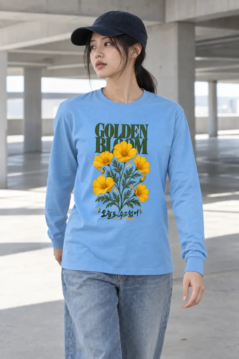 "Golden Bloom" Unisex Longsleeve T-shirt