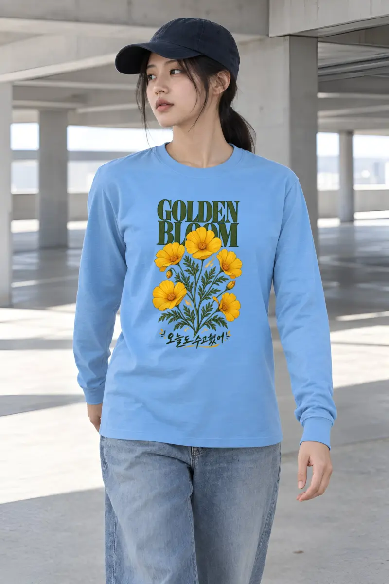 "Golden Bloom" Unisex Longsleeve T-shirt