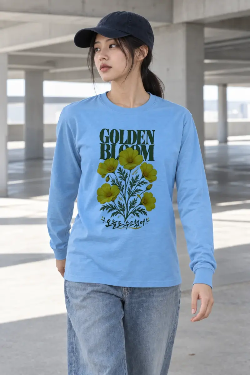 "Golden Bloom" Unisex Longsleeve T-shirt