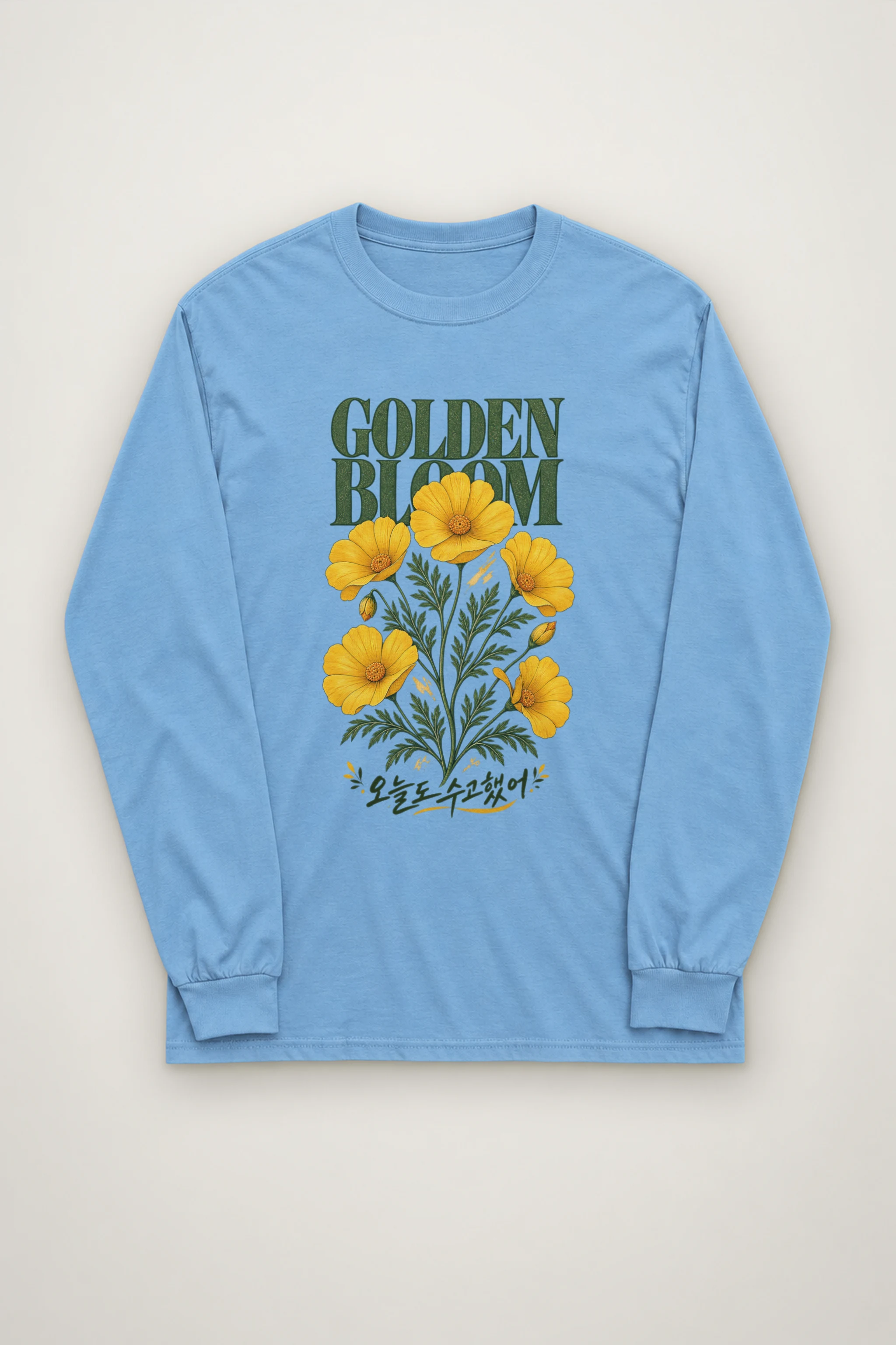"Golden Bloom" Unisex Longsleeve T-shirt