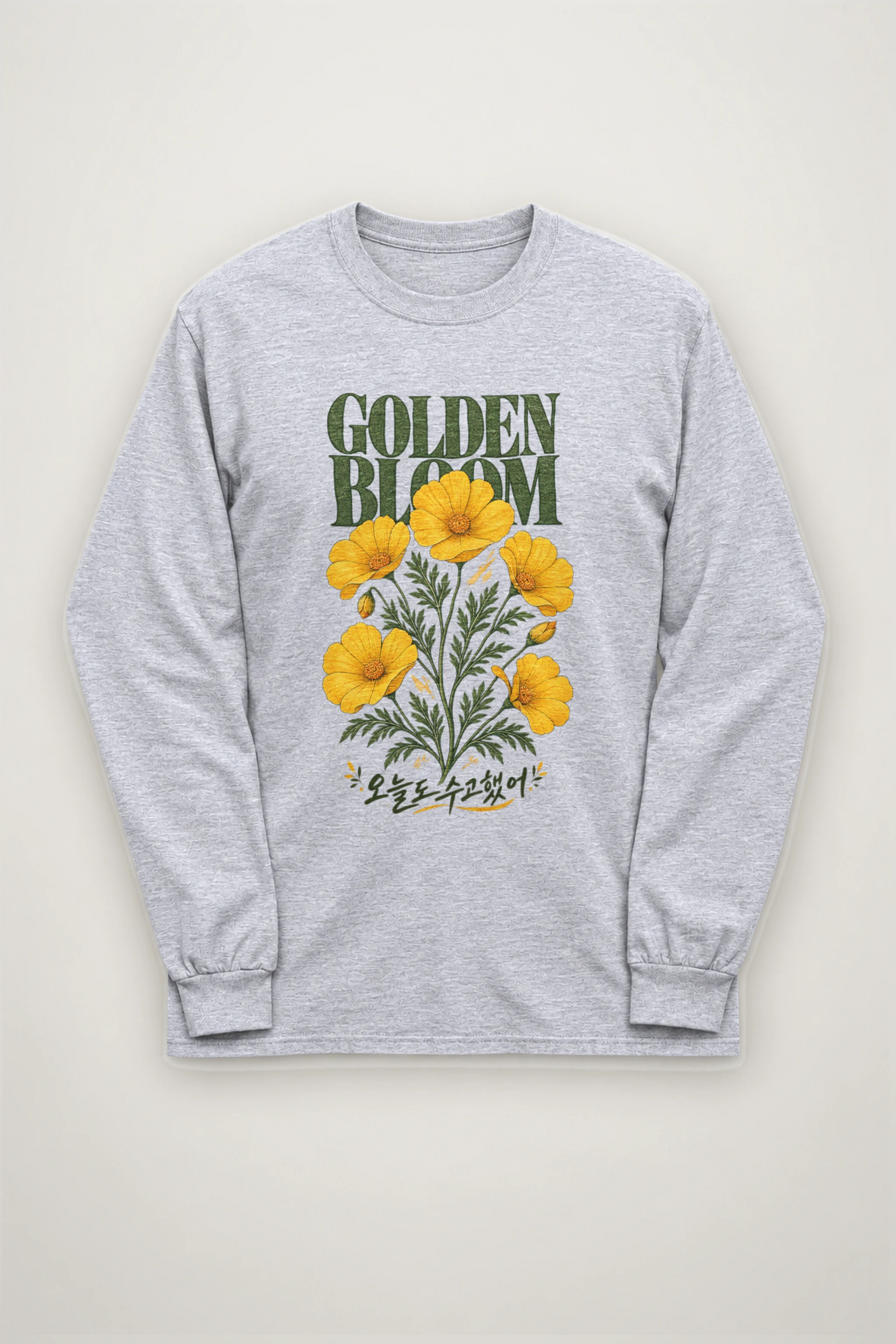 "Golden Bloom" Unisex Longsleeve T-shirt