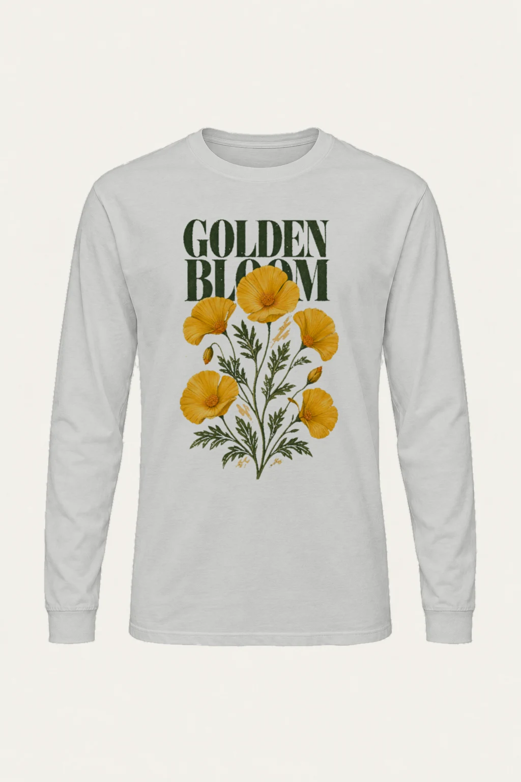 "Golden Bloom" Unisex Longsleeve T-shirt | Gildan 2400