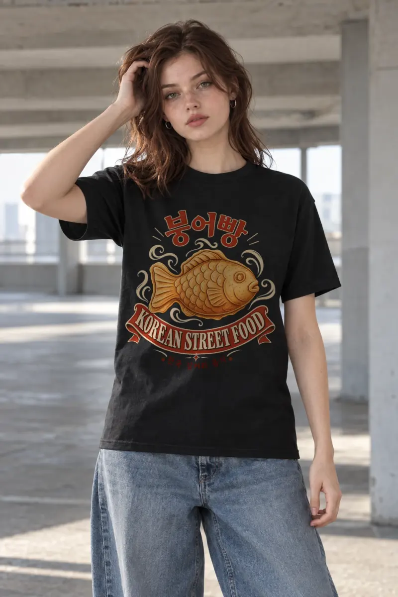 "Golden Bungeoppang" Heavyweight Unisex Crewneck T-shirt