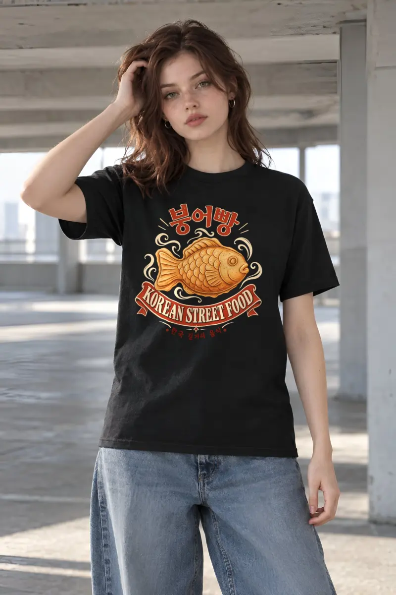"Golden Bungeoppang" Heavyweight Unisex Crewneck T-shirt