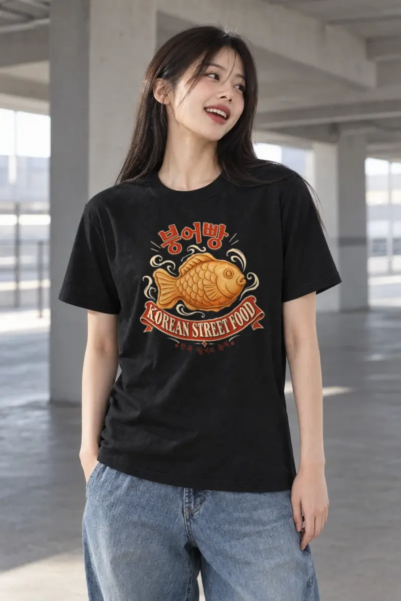 "Golden Bungeoppang" Heavyweight Unisex Crewneck T-shirt