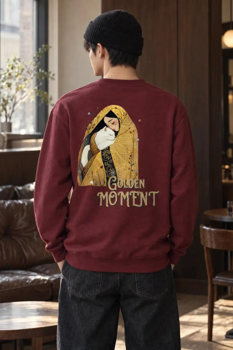 "Golden Moment" Heavy Blend Unisex Crewneck Sweatshirt | Gildan 18000