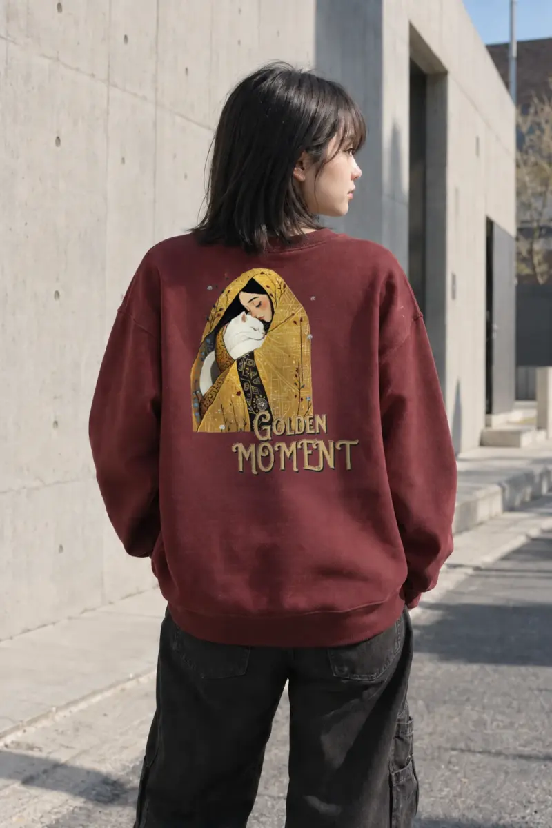 "Golden Moment" Heavy Blend Unisex Crewneck Sweatshirt | Gildan 18000