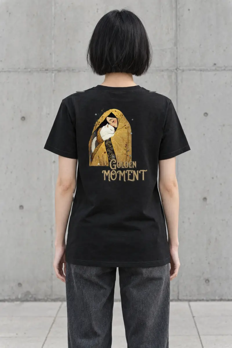"Golden Moment" Heavyweight Unisex Crewneck T-shirt
