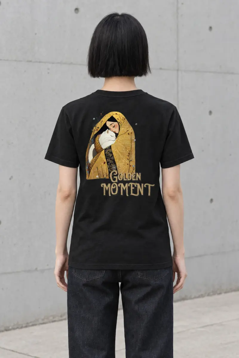 "Golden Moment" Heavyweight Unisex Crewneck T-shirt