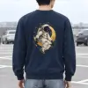 "Golden Moon Astronaut" Heavy Blend Unisex Crewneck Sweatshirt