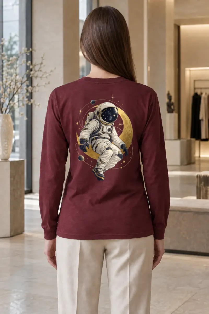 "Golden Moon Drifter" Unisex Longsleeve T-shirt | Gildan 2400