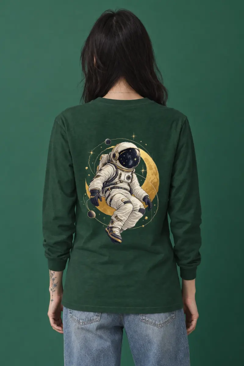 "Golden Moon Drifter" Unisex Longsleeve T-shirt