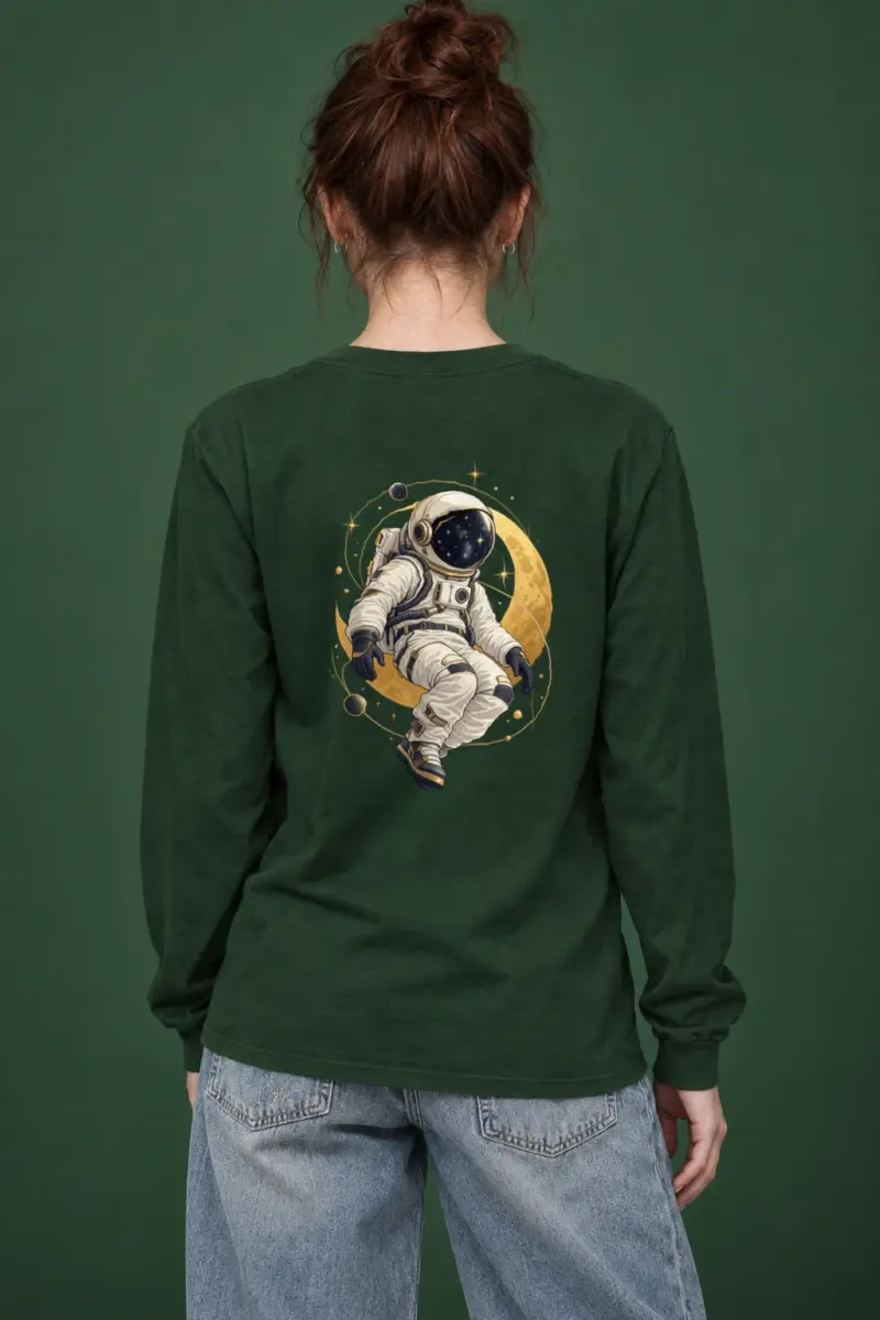 "Golden Moon Drifter" Unisex Longsleeve T-shirt