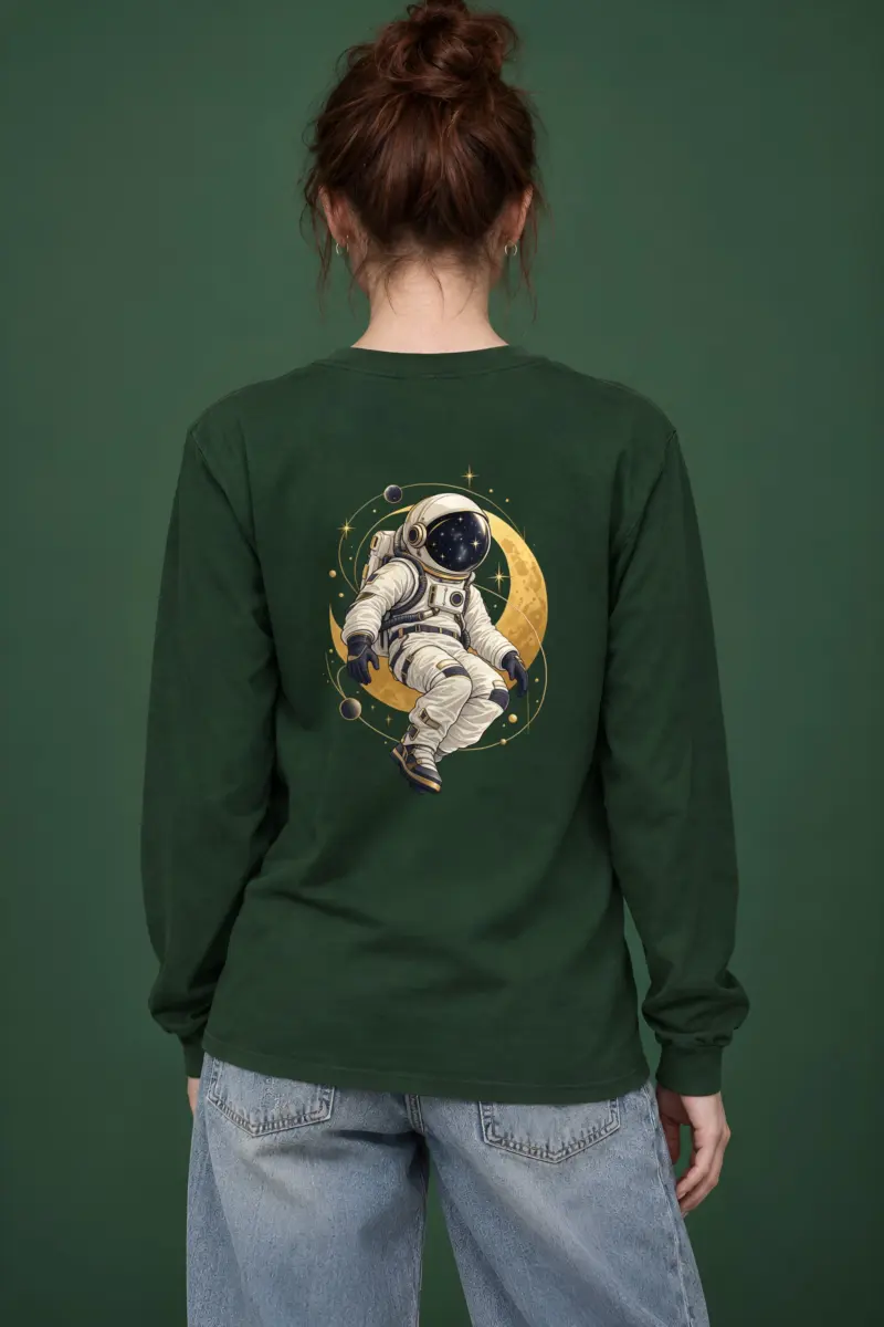 "Golden Moon Drifter" Unisex Longsleeve T-shirt