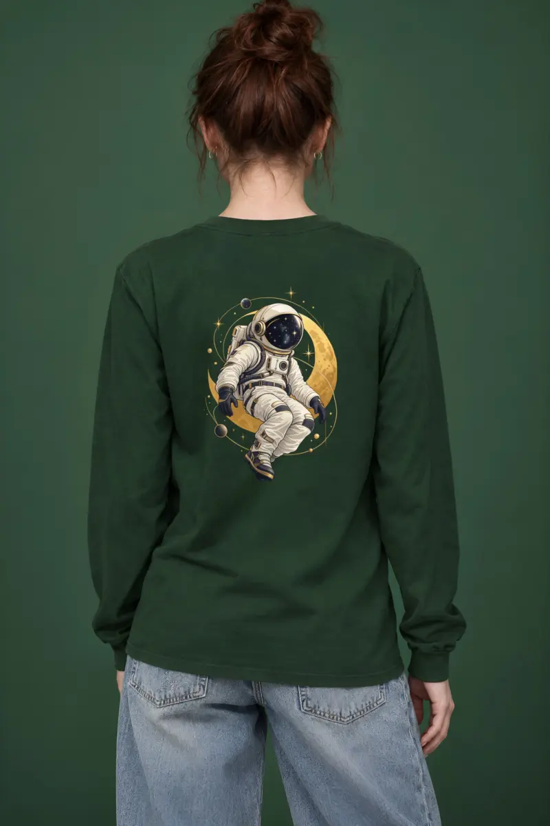 "Golden Moon Drifter" Unisex Longsleeve T-shirt