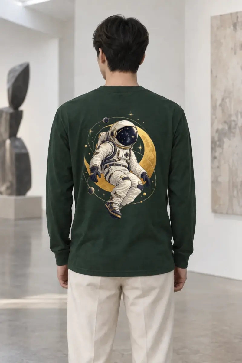 "Golden Moon Drifter" Unisex Longsleeve T-shirt