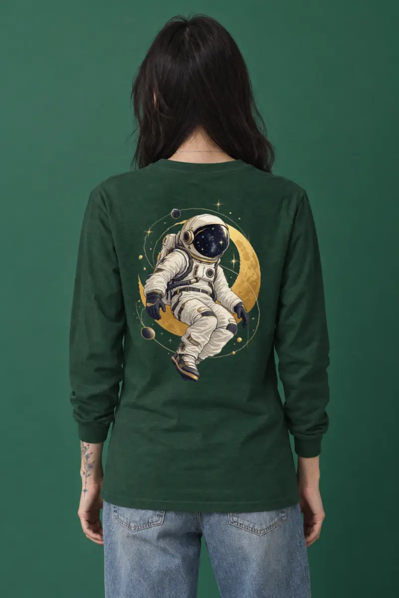 "Golden Moon Drifter" Unisex Longsleeve T-shirt