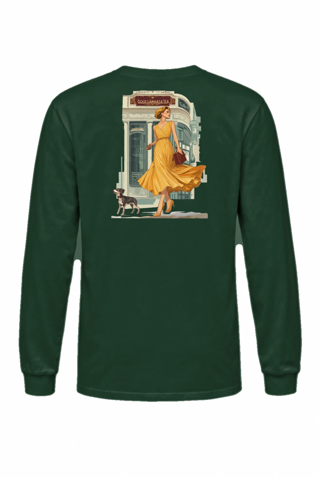 "Golden Promenade" Unisex Longsleeve T-shirt | Gildan 2400