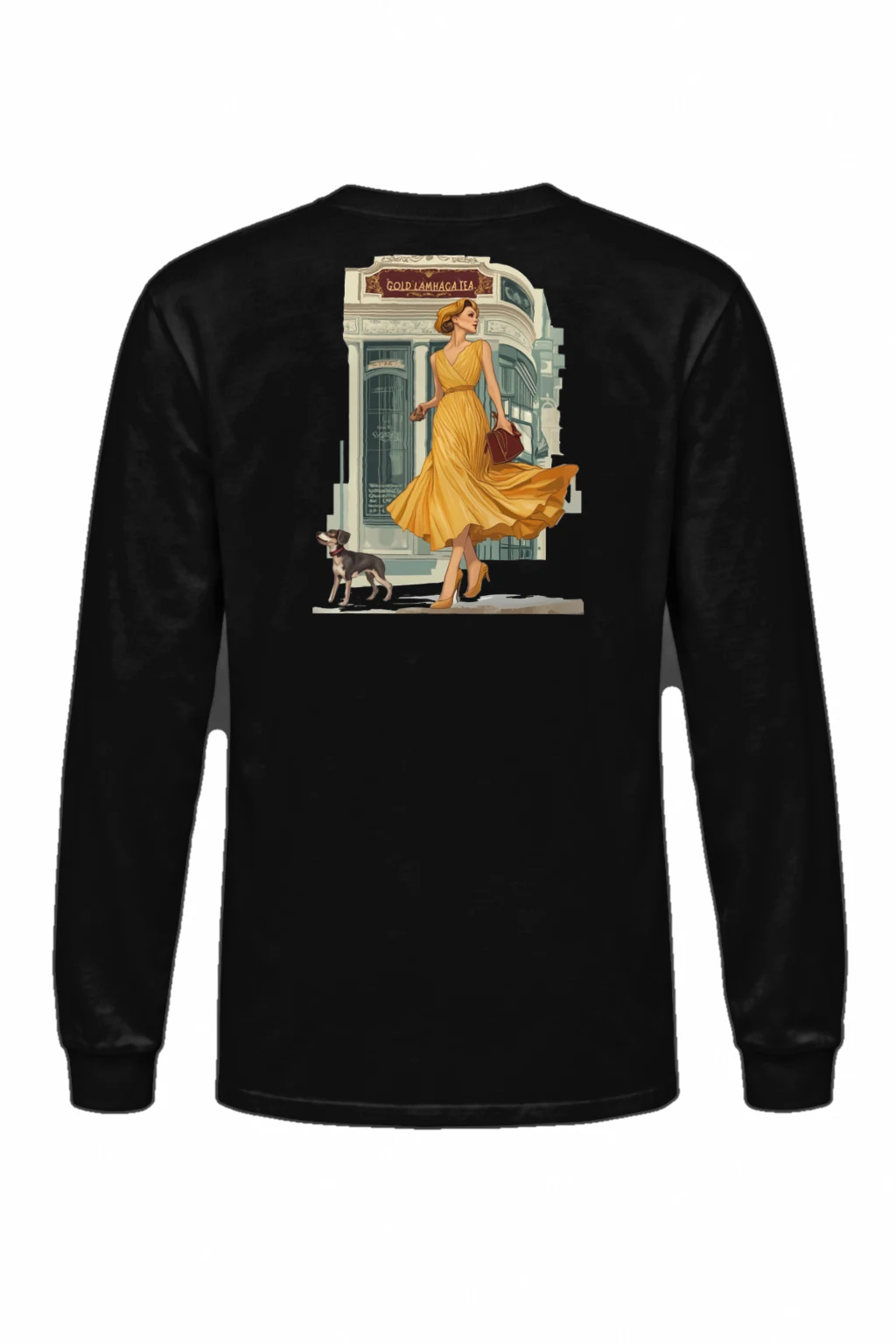 "Golden Promenade" Unisex Longsleeve T-shirt | Gildan 2400