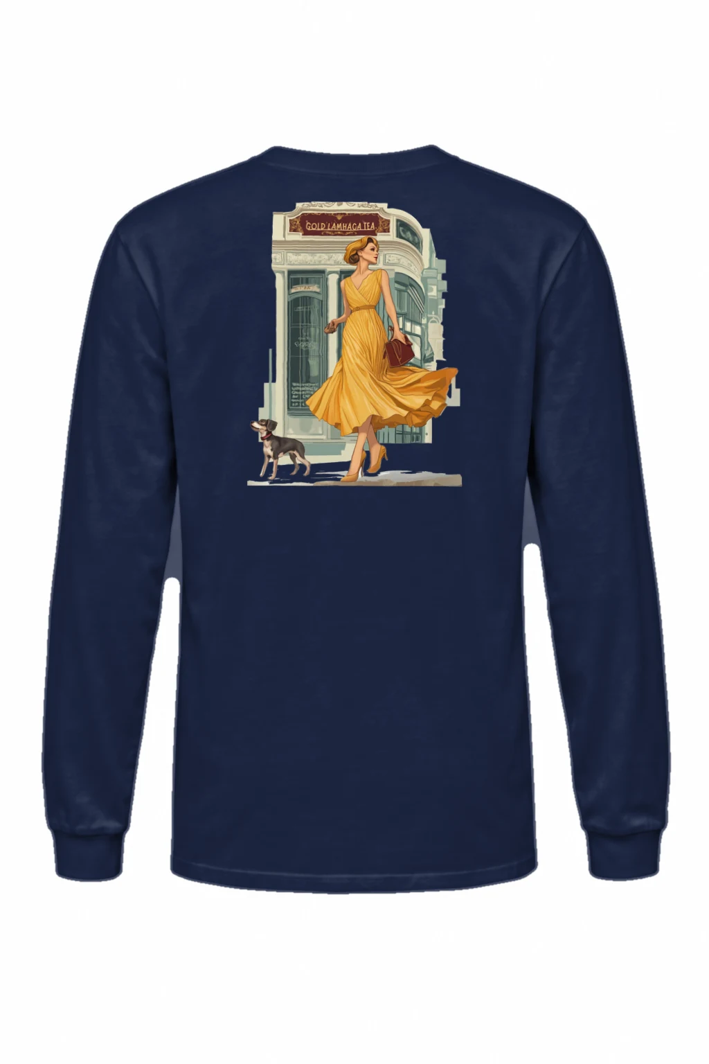 "Golden Promenade" Unisex Longsleeve T-shirt | Gildan 2400