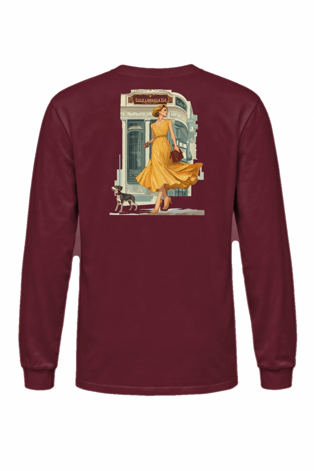 "Golden Promenade" Unisex Longsleeve T-shirt | Gildan 2400