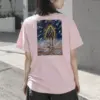 "Golden Tide Walker" Heavyweight Unisex Crewneck T-shirt | Gildan 5000