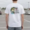 "Gone Fishing Bass" Heavyweight Unisex Crewneck T-shirt