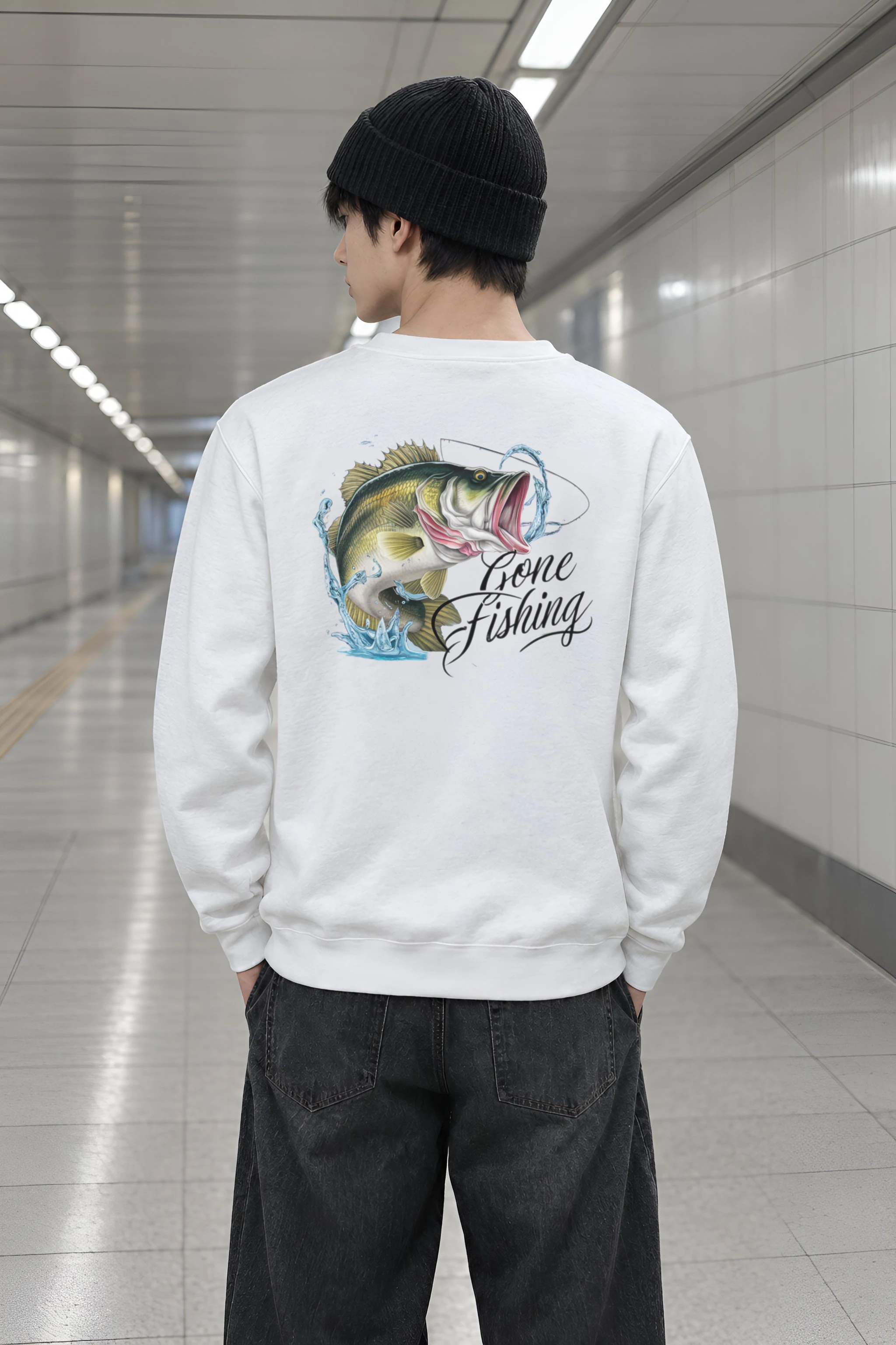"Gone Fishing" Heavy Blend Unisex Crewneck Sweatshirt