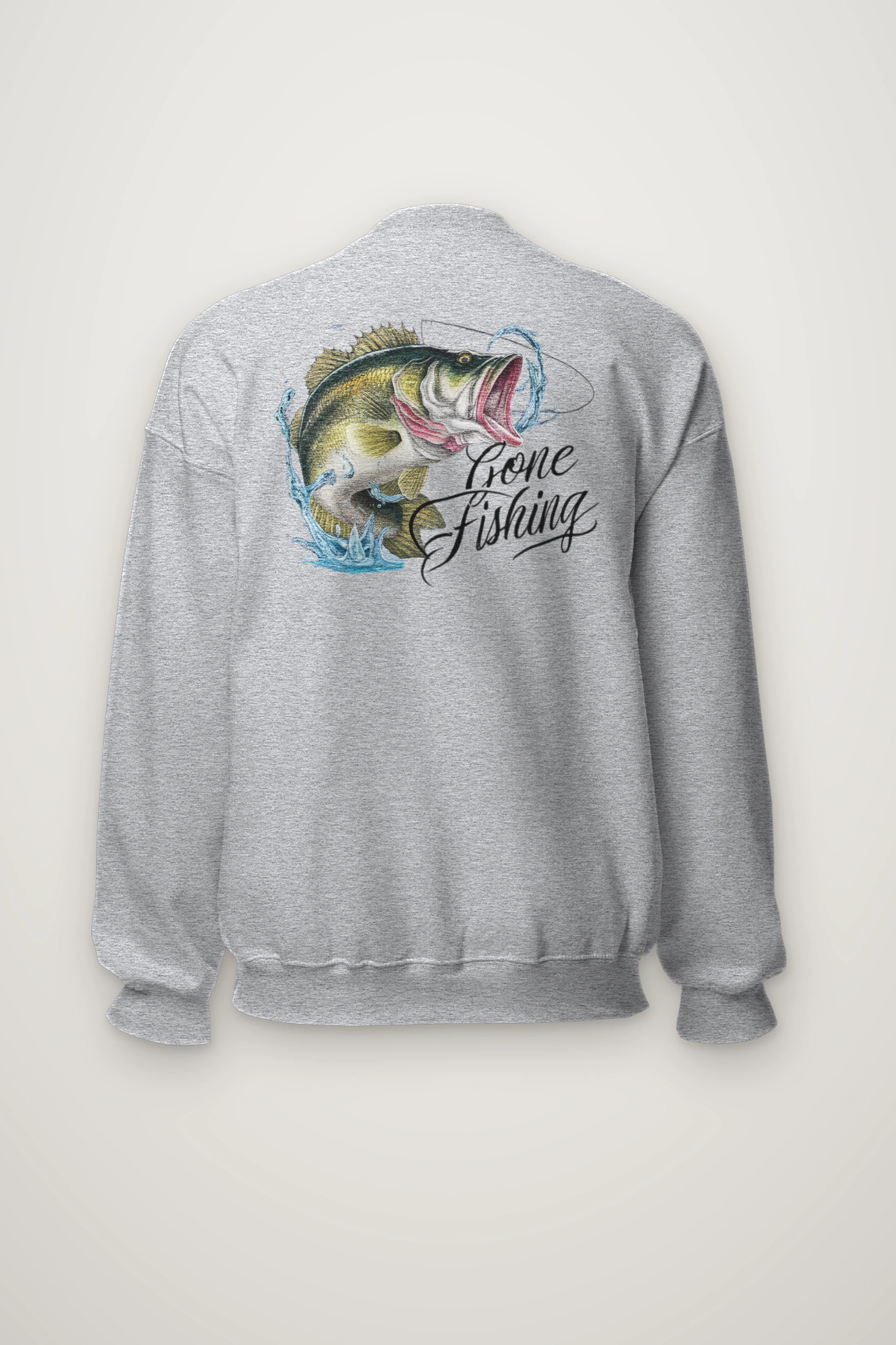 "Gone Fishing" Heavy Blend Unisex Crewneck Sweatshirt
