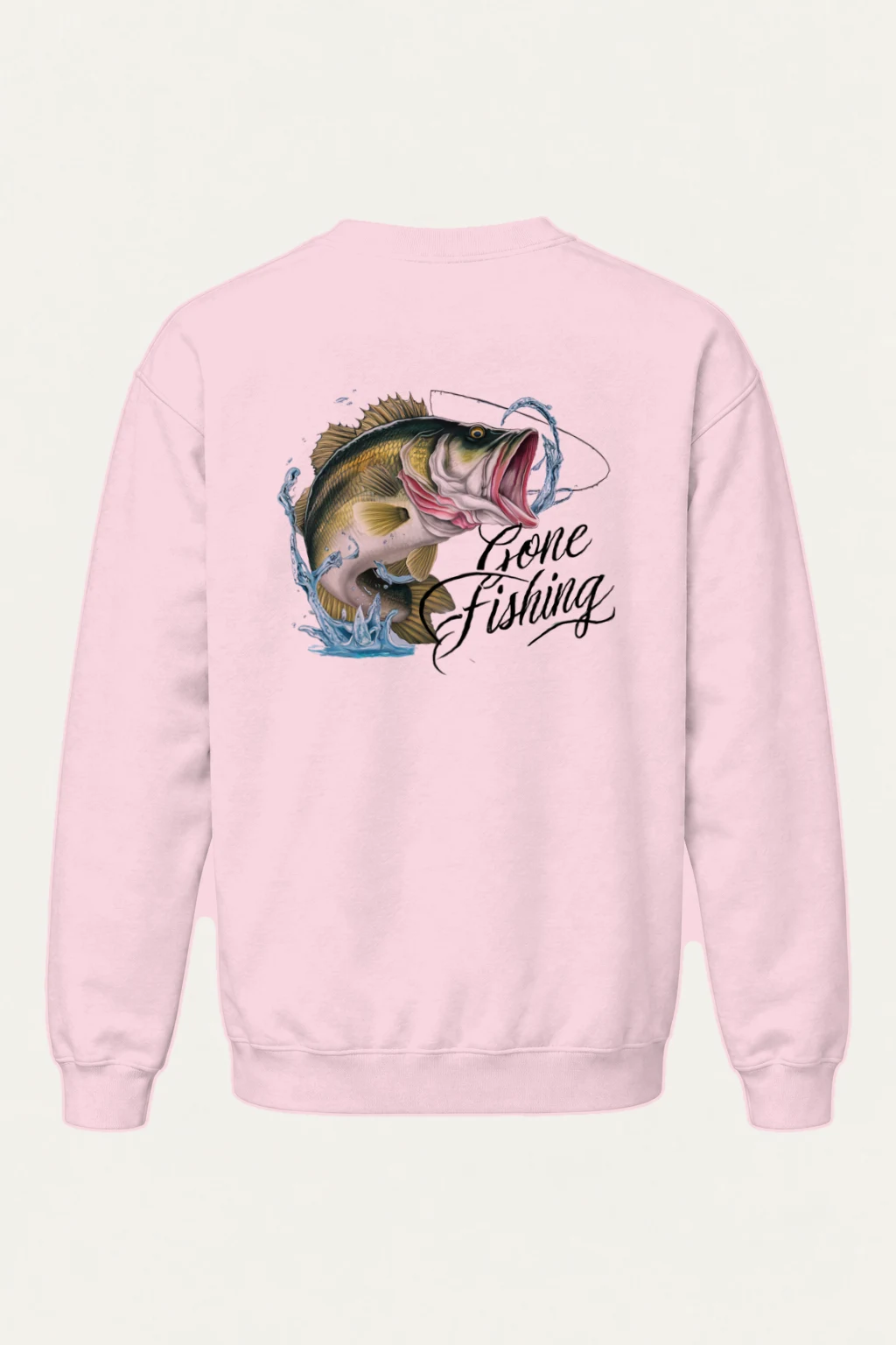 "Gone Fishing" Heavy Blend Unisex Crewneck Sweatshirt | Gildan 18000