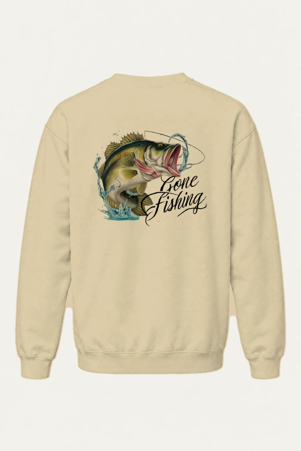 "Gone Fishing" Heavy Blend Unisex Crewneck Sweatshirt | Gildan 18000