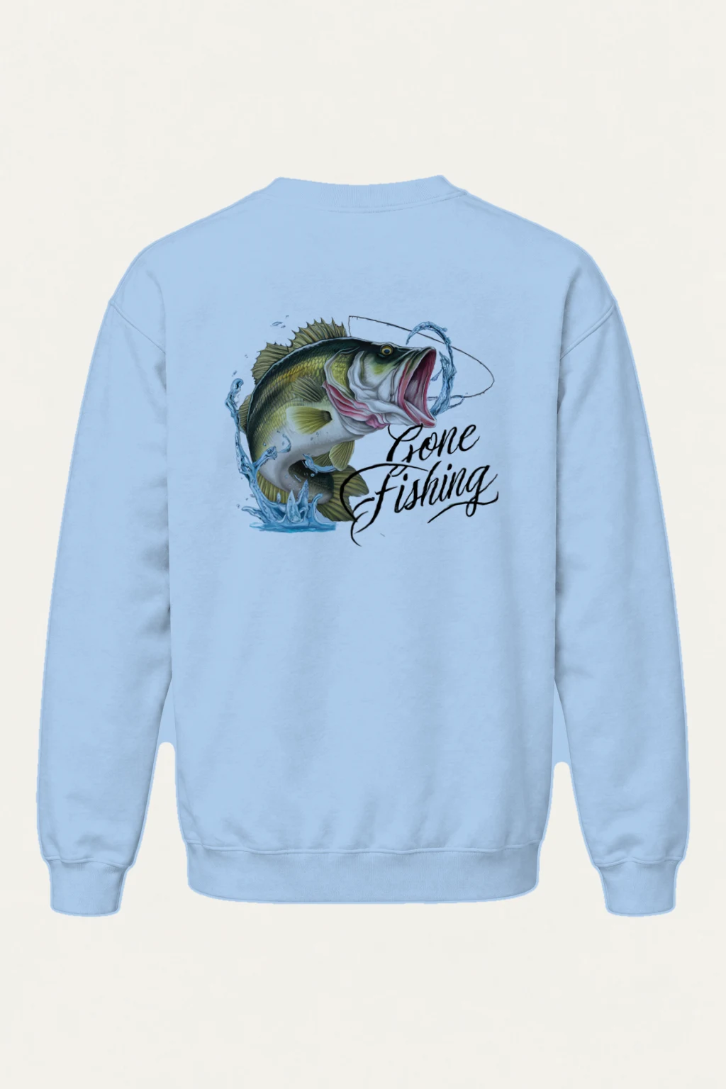 "Gone Fishing" Heavy Blend Unisex Crewneck Sweatshirt | Gildan 18000