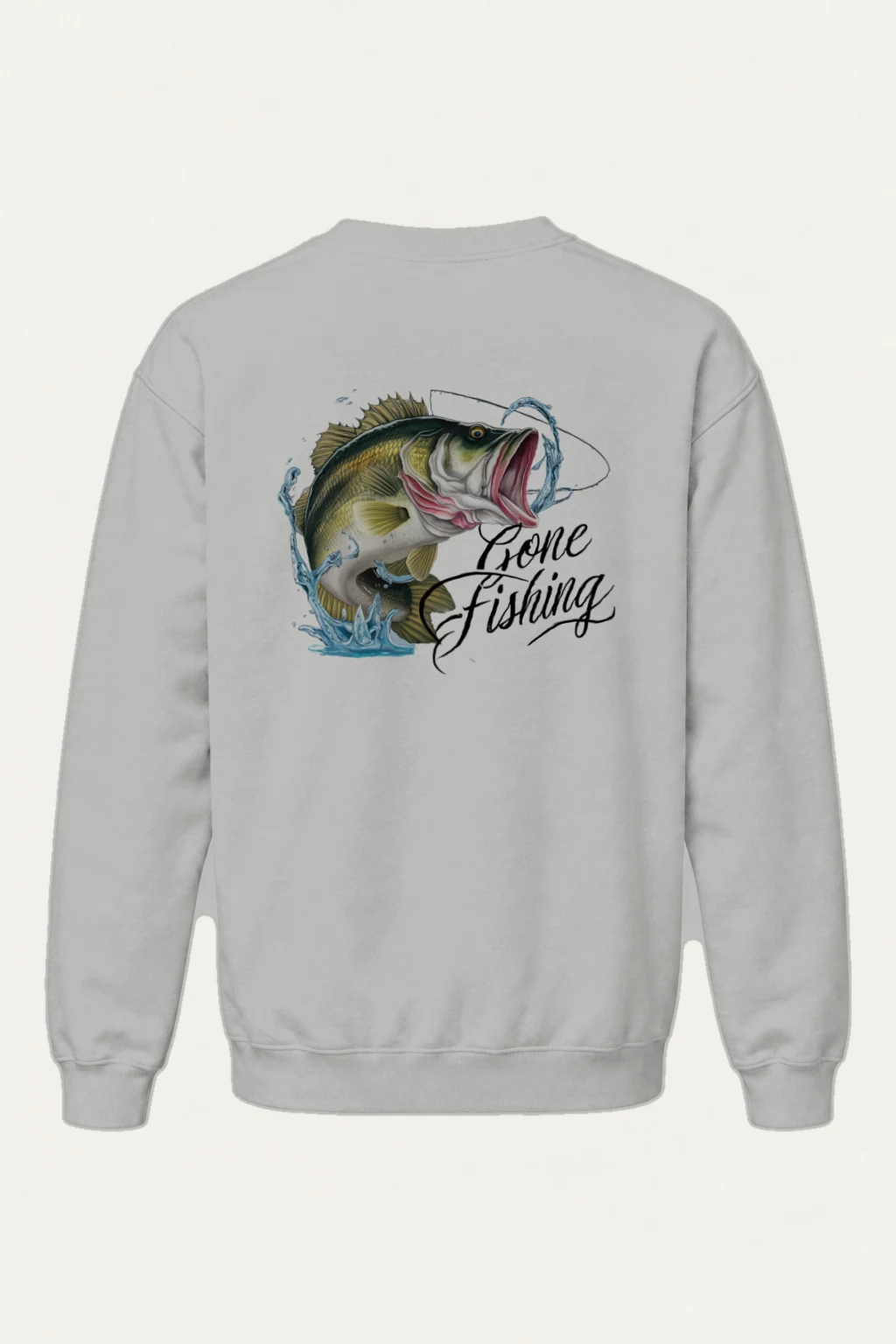 "Gone Fishing" Heavy Blend Unisex Crewneck Sweatshirt | Gildan 18000