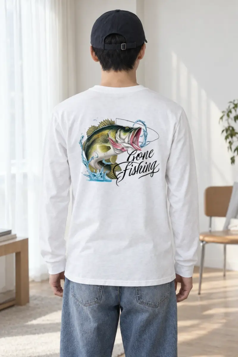 "Gone Fishing" Unisex Longsleeve T-shirt